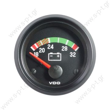 332-040-001G   VDO ΒΟΛΤΟΜΕΤΡΟ     332040001G   VDO ΒΟΛΤΟΜΕΤΡΟ 24V  VDO Cockpit International Voltmeter 18-32V 52mm 24V   332-040-001G   VDO ΒΟΛΤΟΜΕΤΡΟ     332040001G   VDO ΒΟΛΤΟΜΕΤΡΟ 24V  VDO Cockpit International Voltmeter 18-32V 52mm 24V