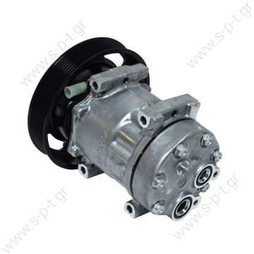 20587125 85000458 SANDEN ΚΟΜΠΡΕΣΕΡ VOLVO FH NEW A/C D13 20587125-84094705-85013654   COMPRESSOR,NEW, SANDEN 7H15, VOLVO FH TRUCK, 24V 8PV 180mm, VERT     COMPRESSOR VOLVO TRUCKS OE: 20587125 - 4324 - 85000458 - 85013654 - 