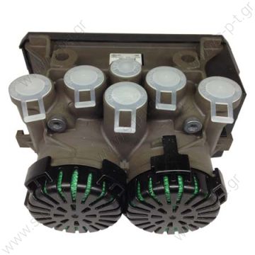 K020023N50, KNORR  ΒΑΛΒΙΔΑ ΔΙΠΛΟΚΑΝΑΛΟ MODULE EBS VOLVO    Volvo: 21122035 - Knorr:K020022  Knorr EBS-modul K02002Zweikanal2 - K020023N50 - 21122035 - 