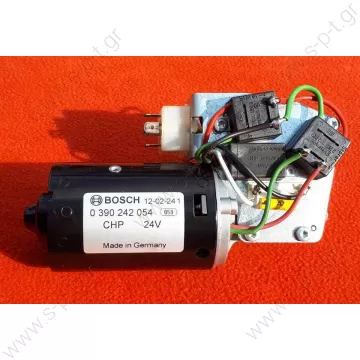 0390242054  0 390 242 054  BOSCH ΜΟΤΕΡ ΥΑΛΟΚΑΘΑΡΙΣΤΗΡΩΝ MERCEDES G-CLASS W461 24V  0028204642,       NSN:2540-12-302-4729   M/S 240GD, M/S 290GD, M/S 290GDT      NSN Flat: 2540123024729 - 