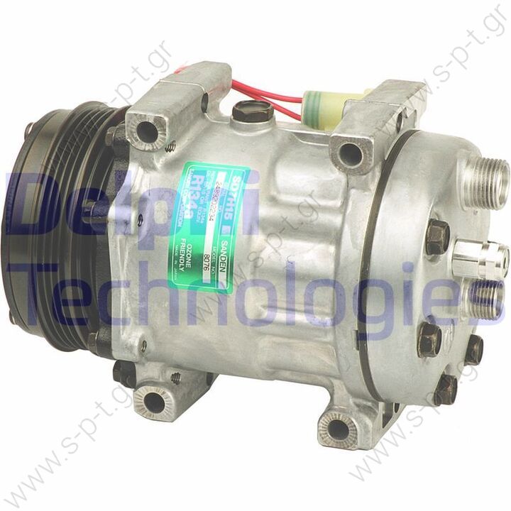 SD7H15-8076 ΚΟΜΠΡΕΣΣΕΡ  SANDEN  LAND ROVER DEFENDER MODEL-(2.5 TD5) 112MM PK - 4    LAND ROVER OE No.	JPB101200  	SANDEN 12 V  112  4 PV  Oil  PAG 100 