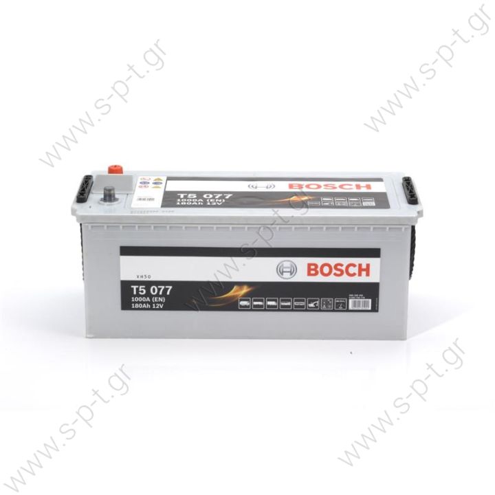ΜΠΑΤΑΡΙΑ BOSCH T5 BLACK LINE 180Ah 1000A 513x223x223  0092T50770  0092T50770  BOSCH ΜΠΑΤΑΡΙΑ T5 BLACK LINE (180Ah/1000A) ΑΡΙΣΤ. 513x223x223  SCANIA: 1748913 VOLVO: 20393424